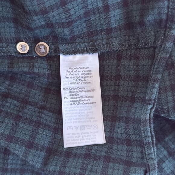 MADEWELL Plaid Balloon-Sleeve Peasant Top Sz M - Picture 9 of 9